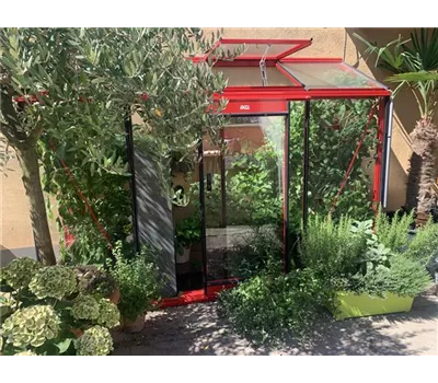 Balkon-Gewächshaus Miccolo RAL Farbe <0,82 m> Balkon-Gewächshaus Miccolo RAL Farbe <0,82 m>