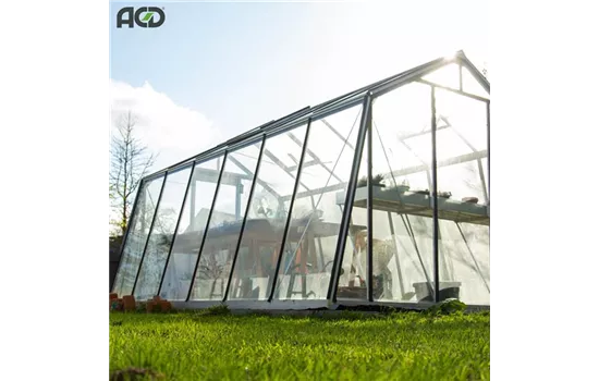 Gewächshaus Schräg-S1 ALU <3,06 m> Gewächshaus Schräg-S1 ALU <3,06 m>