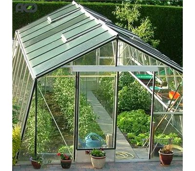 Gewächshaus Schräg-S2 ALU <3,80 m>