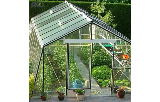 Gewächshaus Schräg-S2 ALU <3,80 m> Gewächshaus Schräg-S2 ALU <3,80 m>