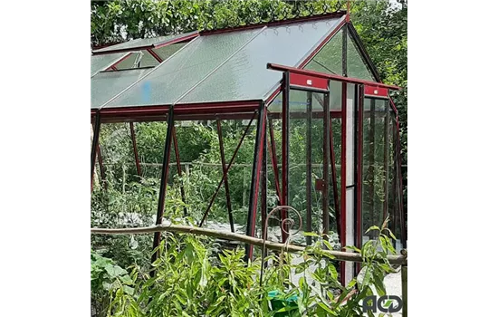 Gewächshaus Schräg-S2 RAL Farbe <3,80 m> Gewächshaus Schräg-S2 RAL Farbe <3,80 m>