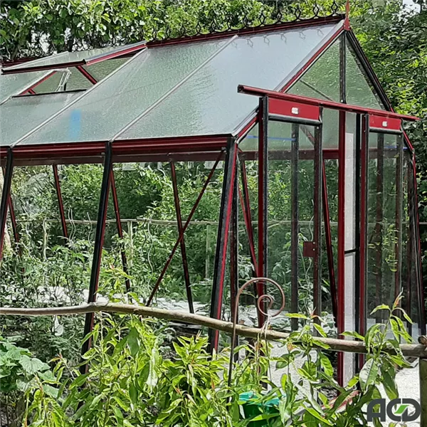 Gewächshaus Schräg-S2 RAL Farbe <3,80 m>