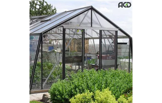 Gewächshaus Schräg-S3 ALU <4,53 m> Gewächshaus Schräg-S3 ALU <4,53 m>