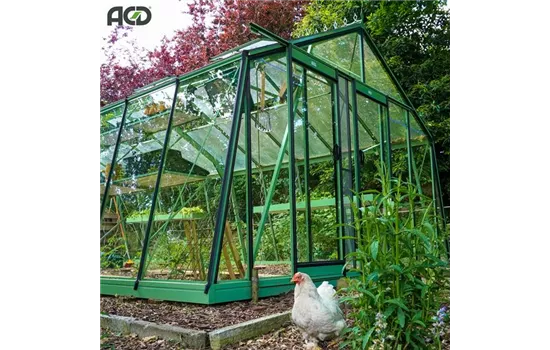 Gewächshaus Schräg-S3 RAL Farbe <4,53 m> Gewächshaus Schräg-S3 RAL Farbe <4,53 m>