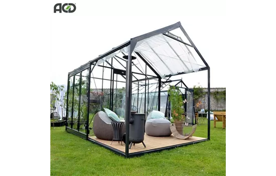 Glashaus - BORABORA - mit Terrassenüberdachung Glashaus - BORABORA - mit Terrassenüberdachung