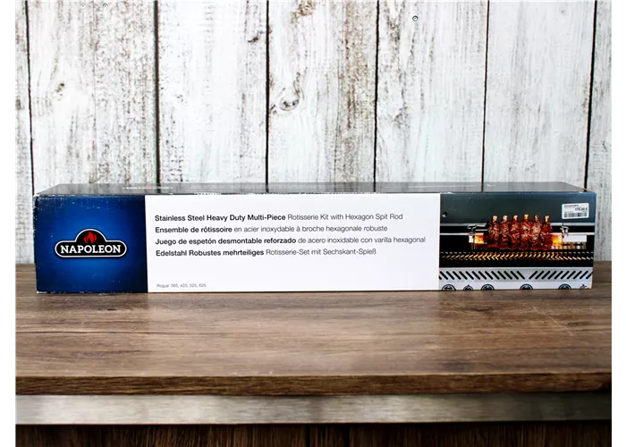 Napoleon Edelstahl Drehspieß Heavy Duty für Freestyle Gasgrills