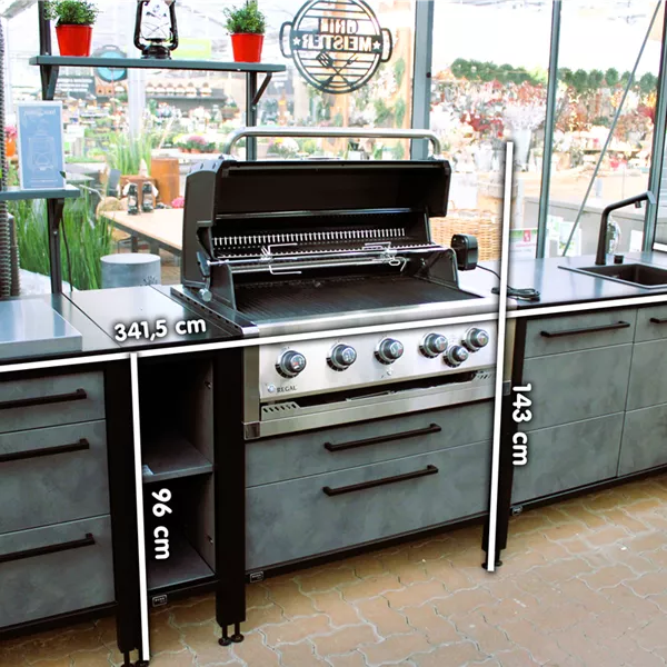 Burnout Kitchen Outdoorküche 'Smoke' - AUSSTELLUNGSSTÜCK